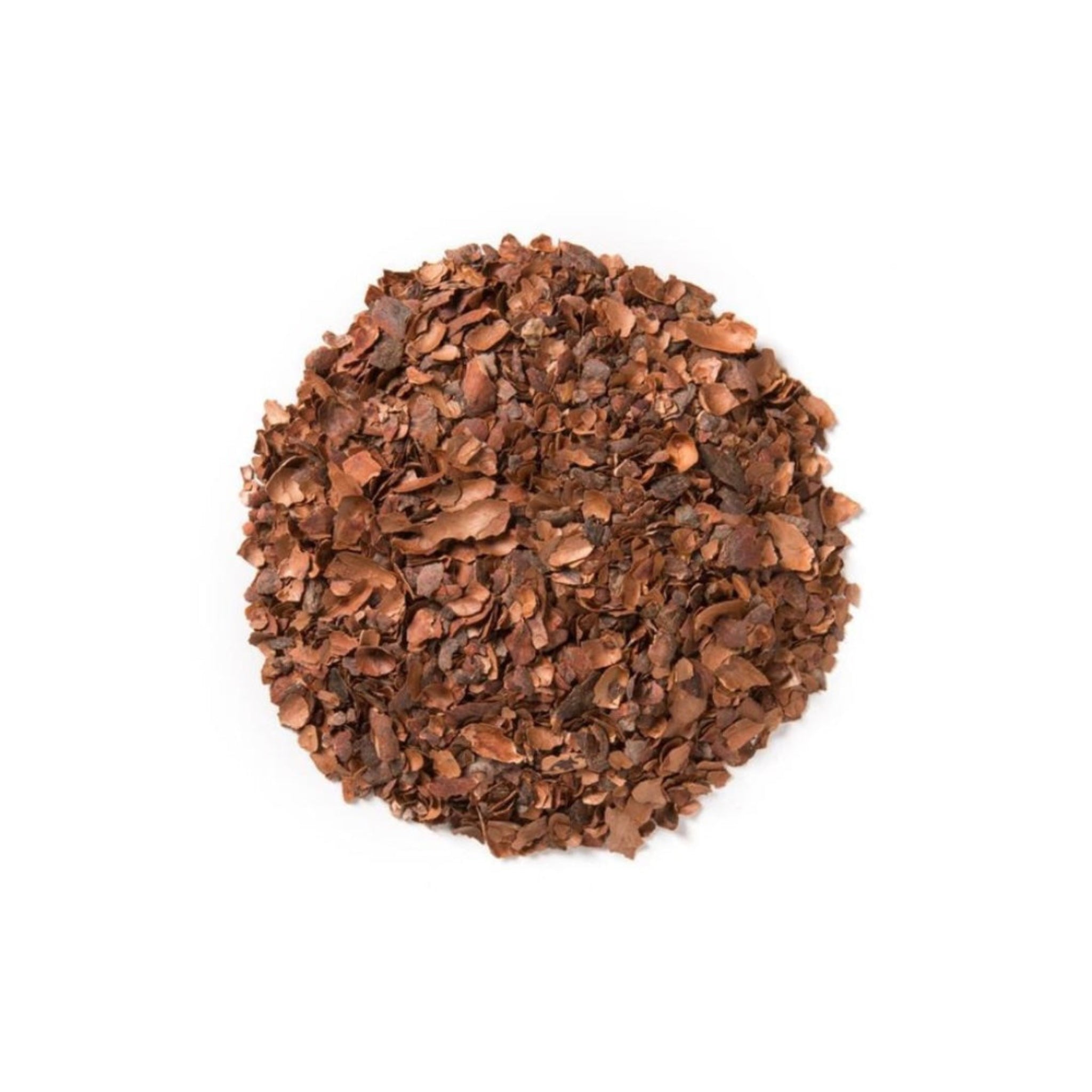 A small pile of cacao husks.