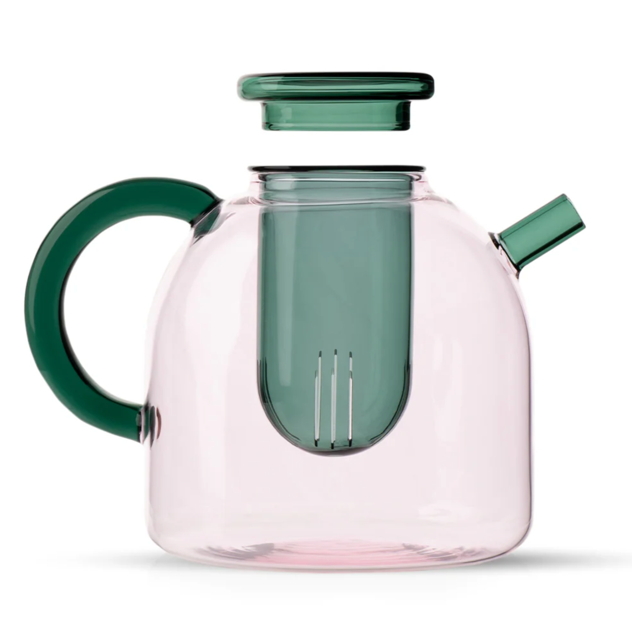 Tea Pot - Pink/Teal