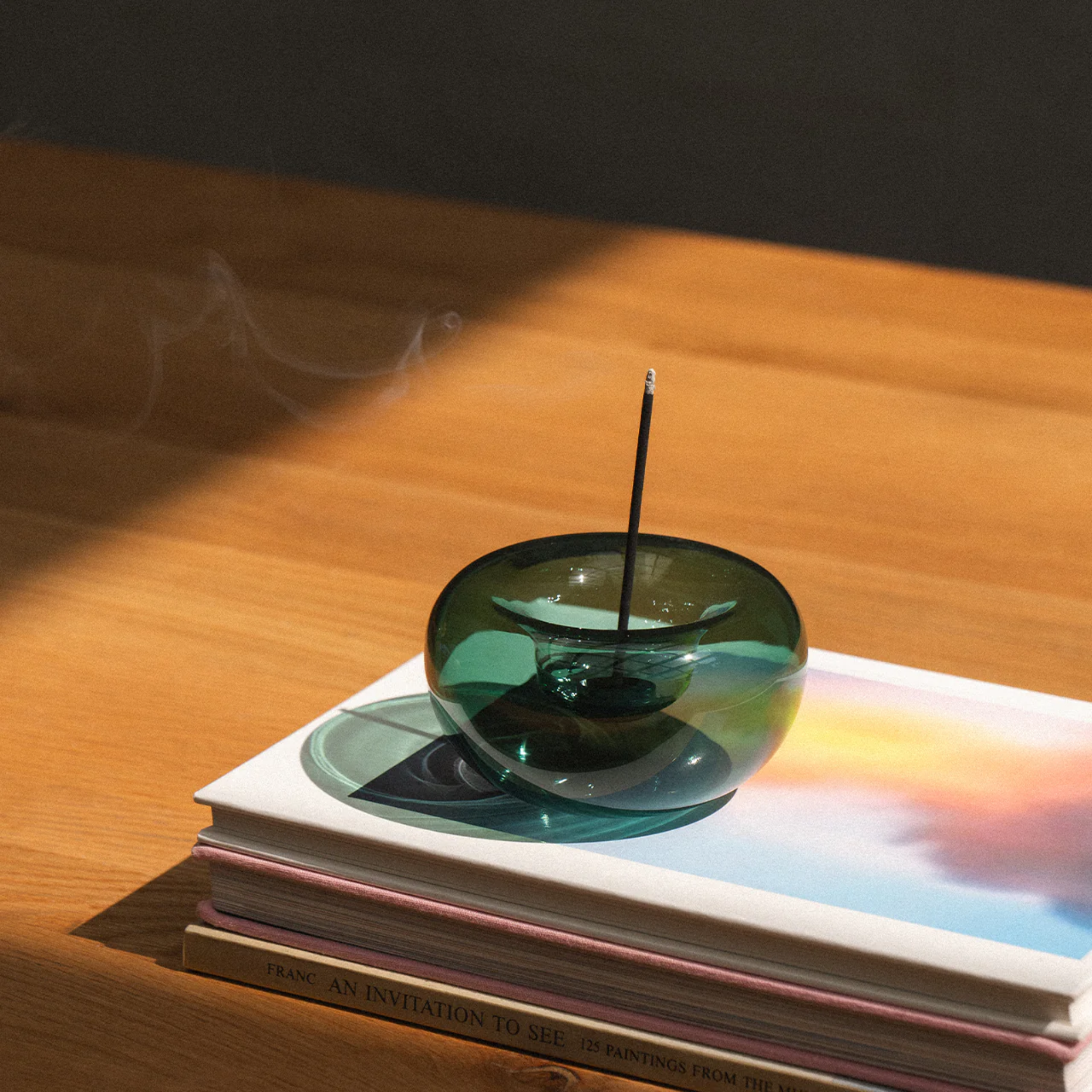 Orbit Incense and Tea Light Holder - Teal