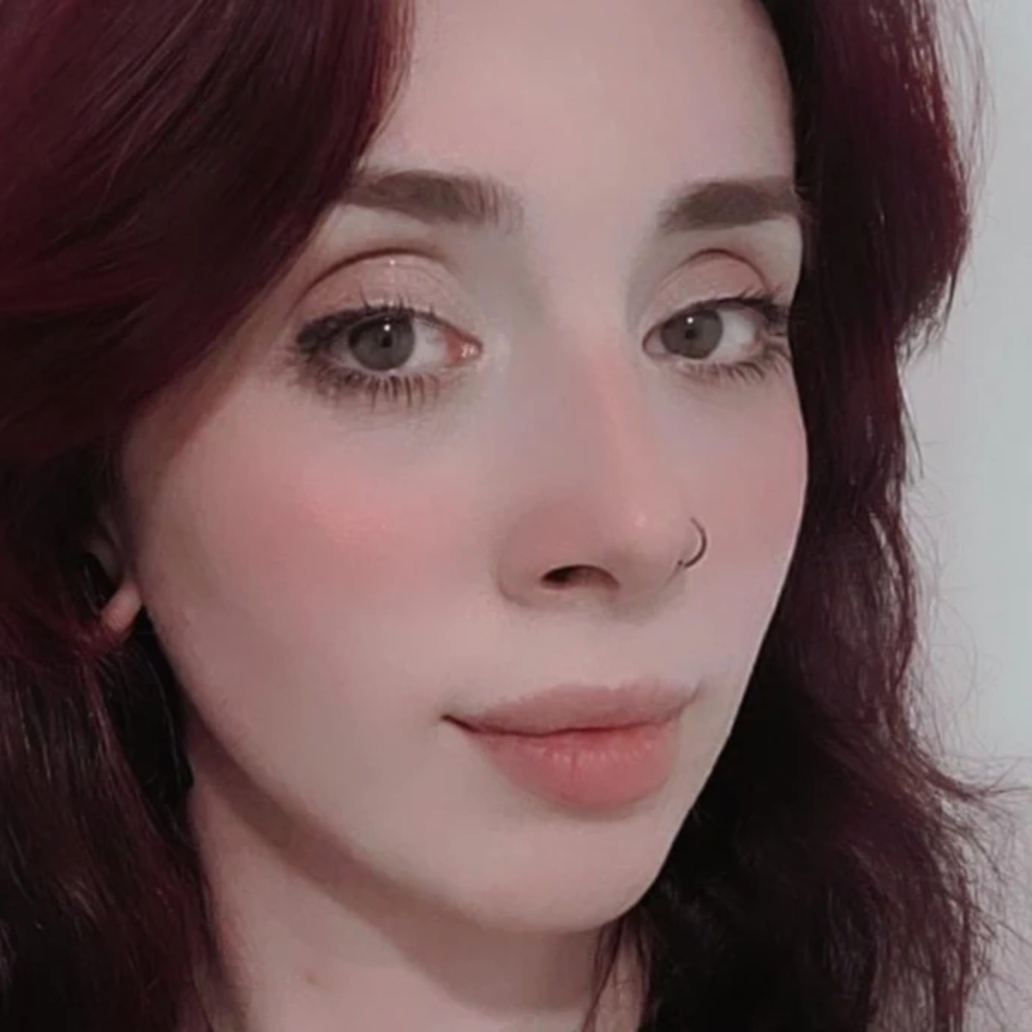 Close up portrait of Carmín, a makeup artist and the creator of our natural lip tints. 