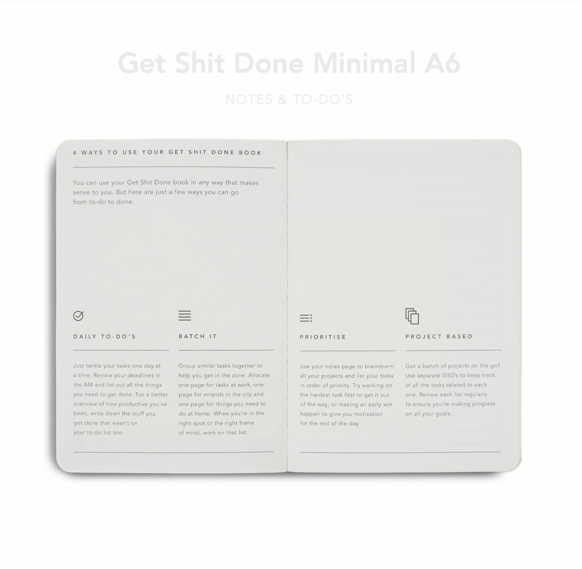 Get Shit Done Journal A6