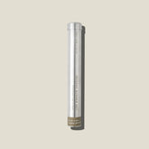 An aluminium tube containing blue gum  and lemon myrtle incense sticks and holder. 