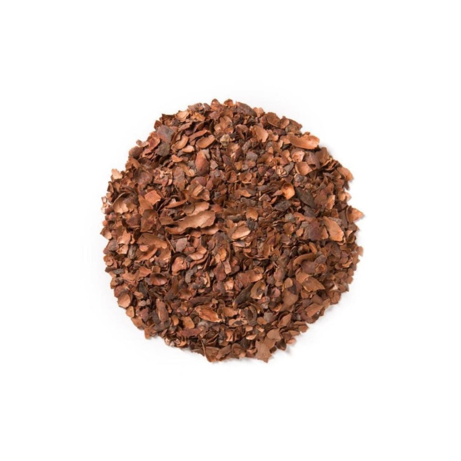 A small pile of cacao husks. 