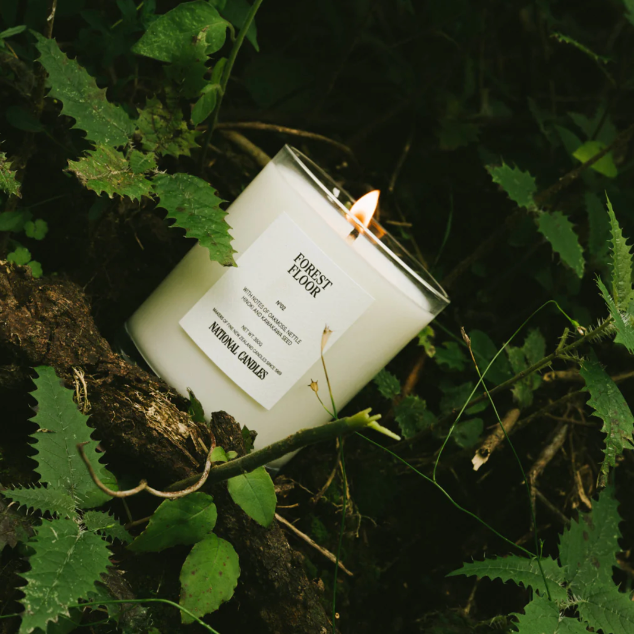 Candle labeled &