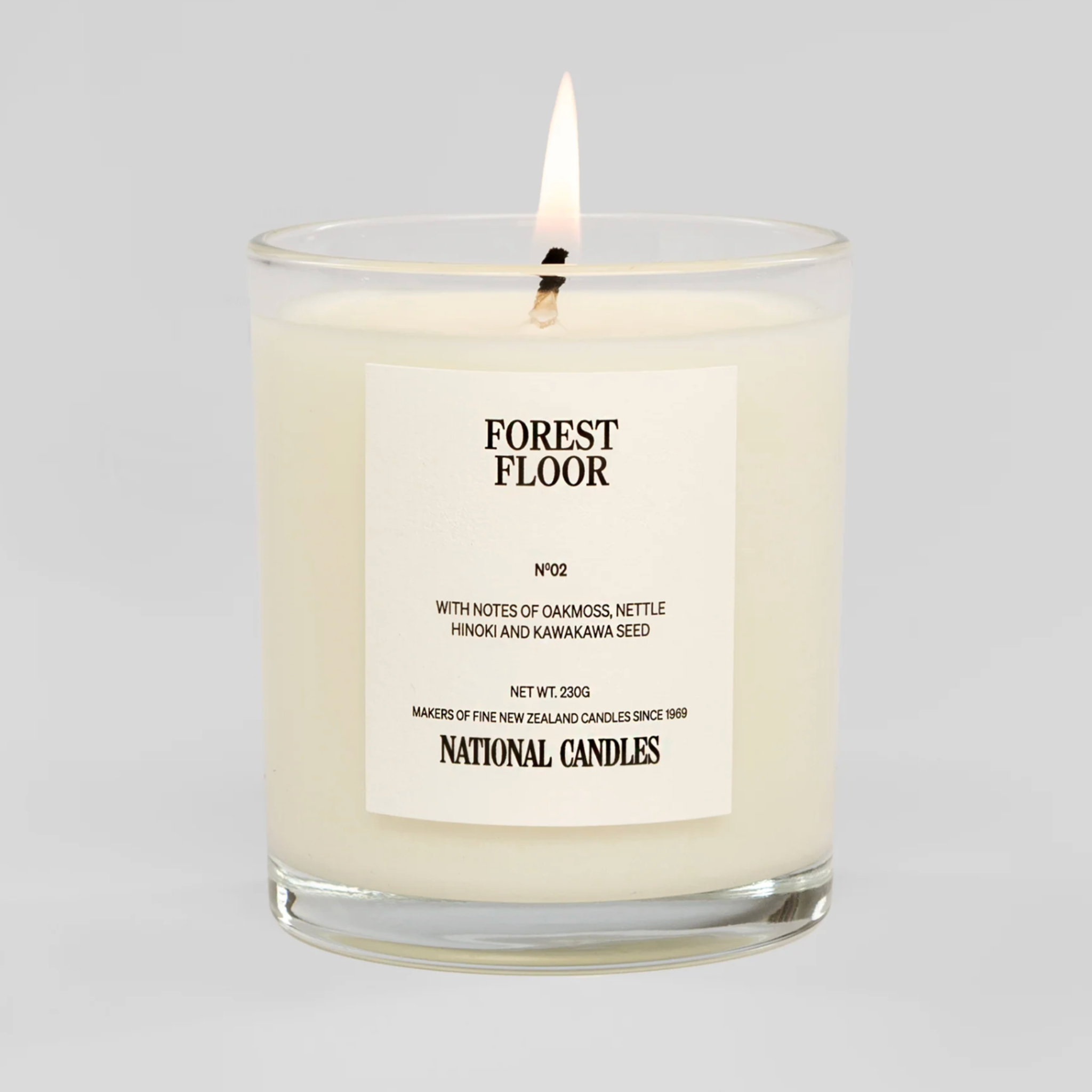 Candle labeled &