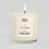 Candle labeled &