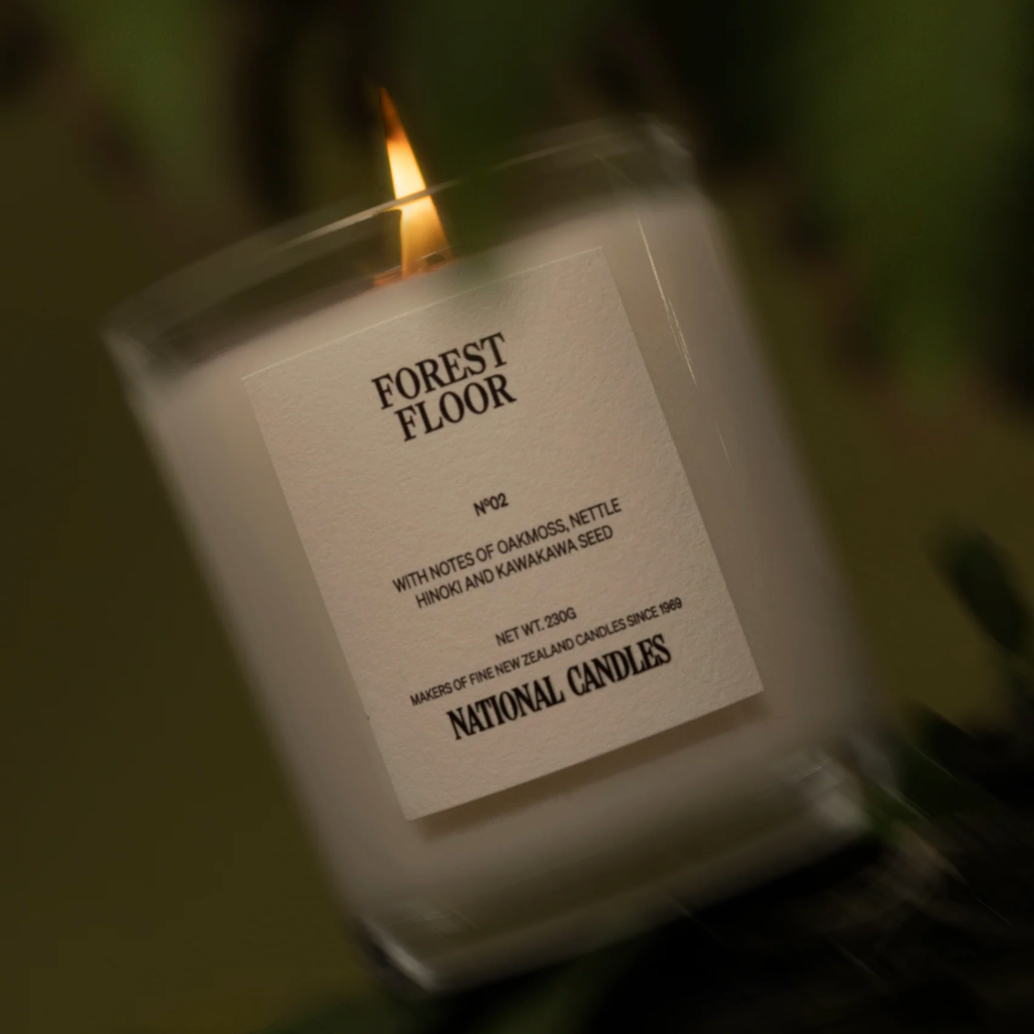 Candle labeled &