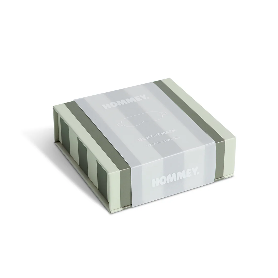 Silk Eye Mask - Wasabi Stripes