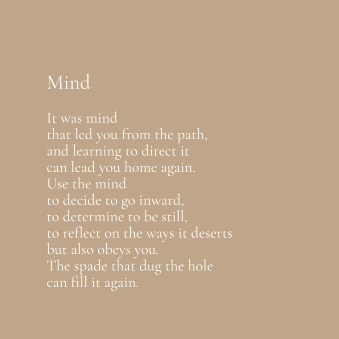 A poem titled &