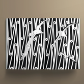 Black and white koru design with Albatros