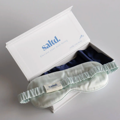 Silk eye mask with &