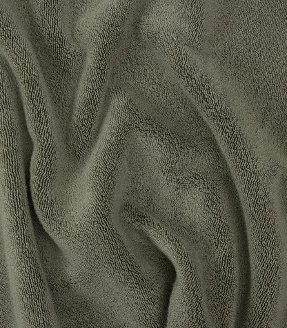 Close-up of textured green fabric