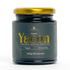 Jar of Organic Yacon prebiotic natural sweetener with gold lid on a white background
