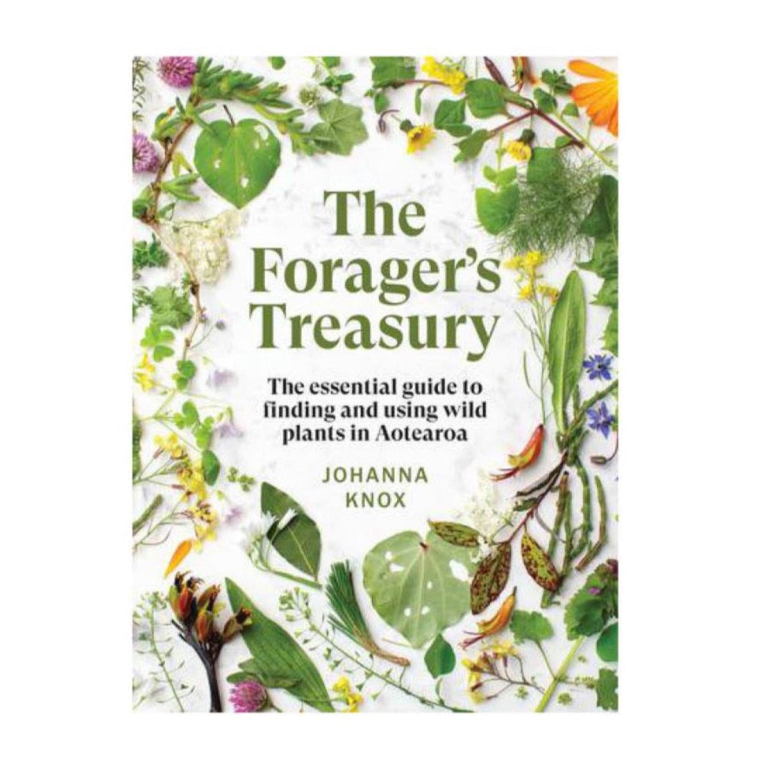 The cover of The Foragers Treasury book by Johanna Knox.