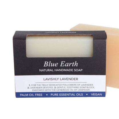 Lavishly lavender soap bars made by Blue Earth. 