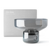 A smoke coloured glass oil burner by Studio Milligram. 