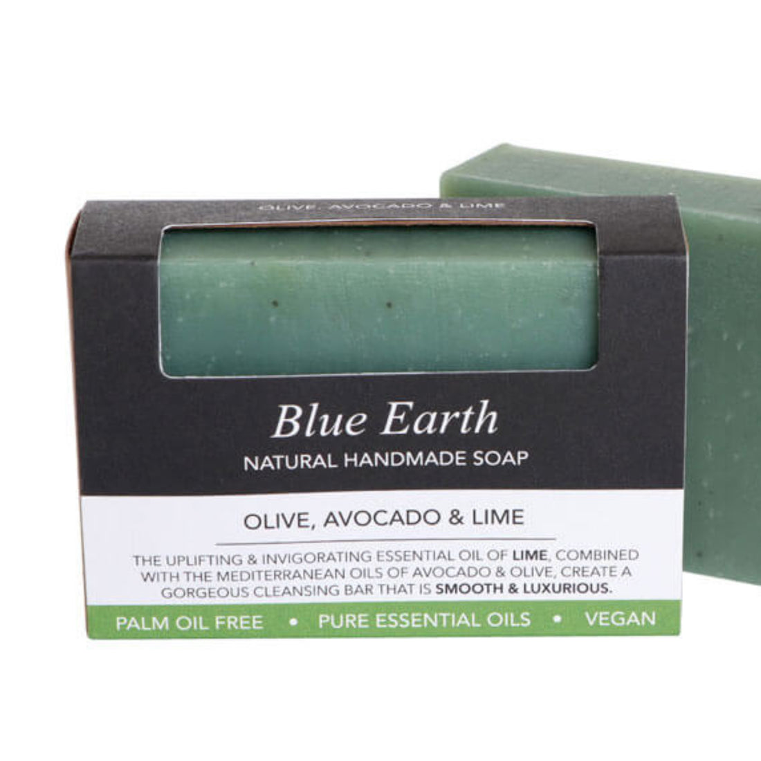 Olive, Avocado and Lime soap bars made by Blue Earth.