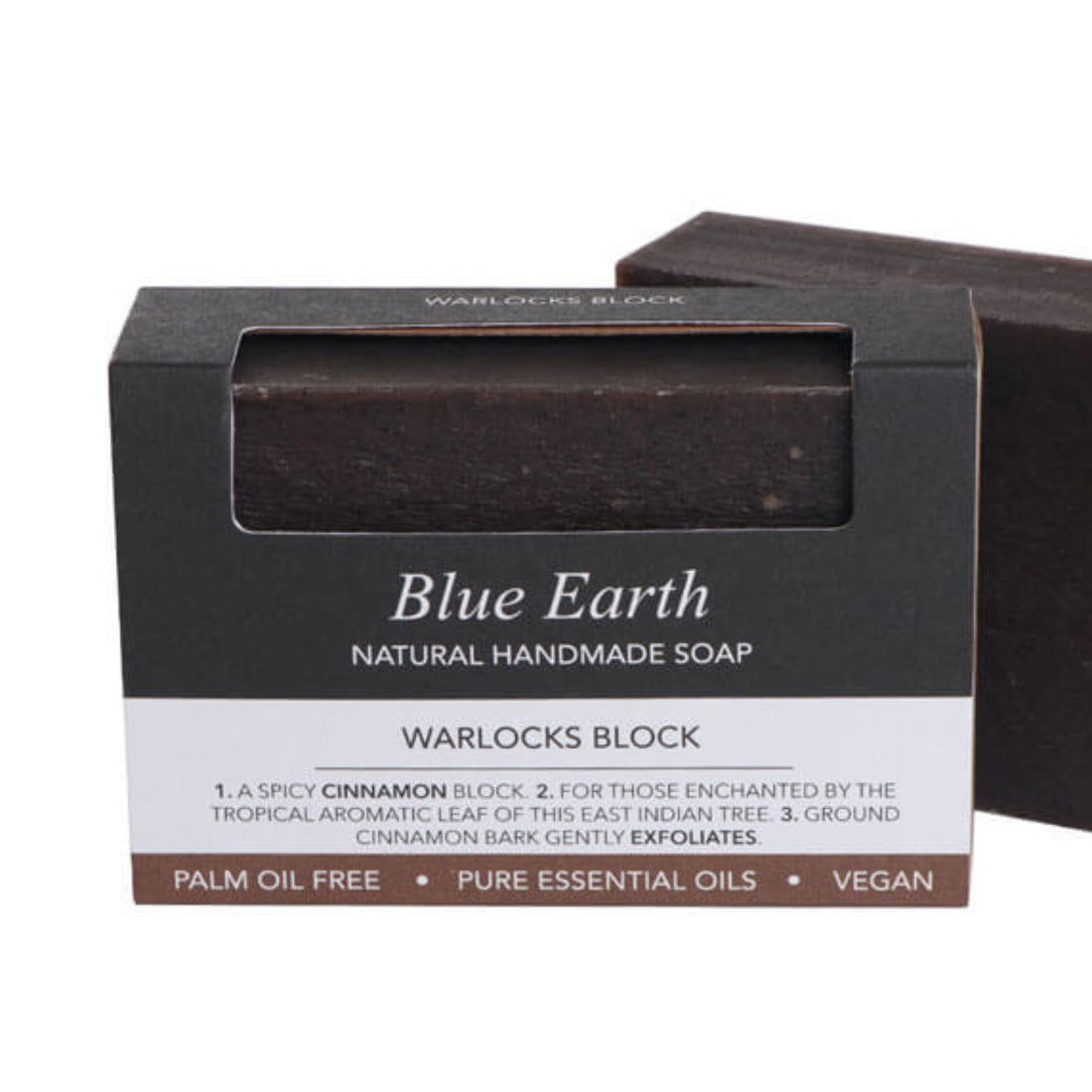 Warlocks soap bars made by Blue Earth.